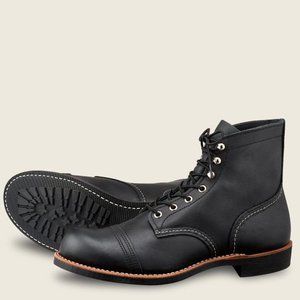 Red Wing Shoes Iron Ranger Men's Boots in Black Harness Leather